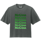 McGinn Elementary 'Repeating Mcginn' Comfort Colors Women’s Heavyweight Boxy Tee
