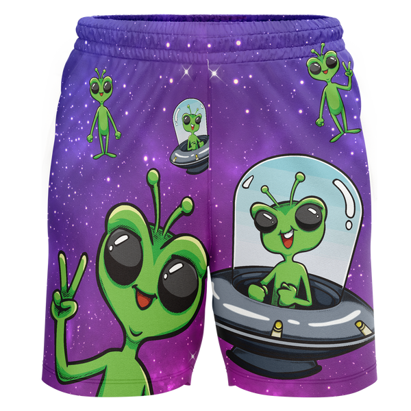 Rumson-Fair Haven Alien Adult Workout Wear Shorts