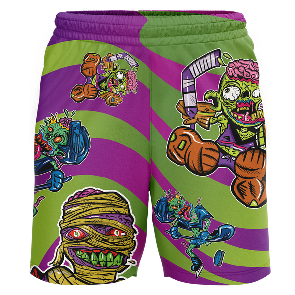 CT Clippers Zombie Adult Workout Wear Shorts