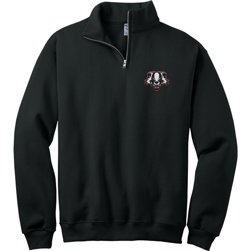 Scary Badgers NuBlend 1/4-Zip Cadet Collar Sweatshirt