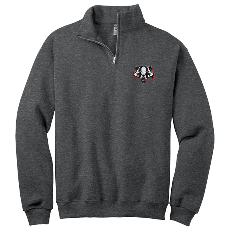 Scary Badgers NuBlend 1/4-Zip Cadet Collar Sweatshirt