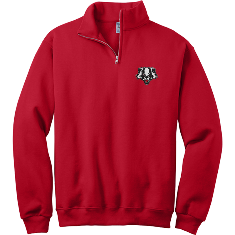 Scary Badgers NuBlend 1/4-Zip Cadet Collar Sweatshirt