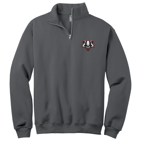 Scary Badgers NuBlend 1/4-Zip Cadet Collar Sweatshirt