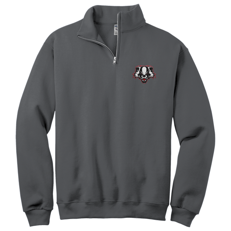 Scary Badgers NuBlend 1/4-Zip Cadet Collar Sweatshirt