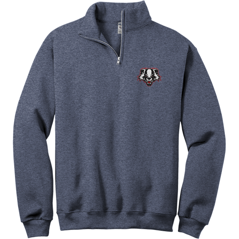 Scary Badgers NuBlend 1/4-Zip Cadet Collar Sweatshirt