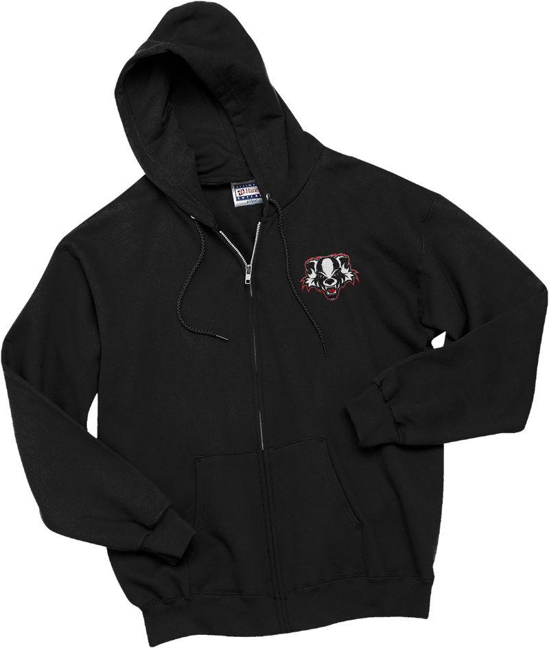 Scary Badgers Ultimate Cotton - Full-Zip Hooded Sweatshirt