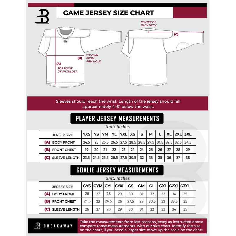 Mercer Chiefs Tier 2 Youth Goalie Hybrid Jersey