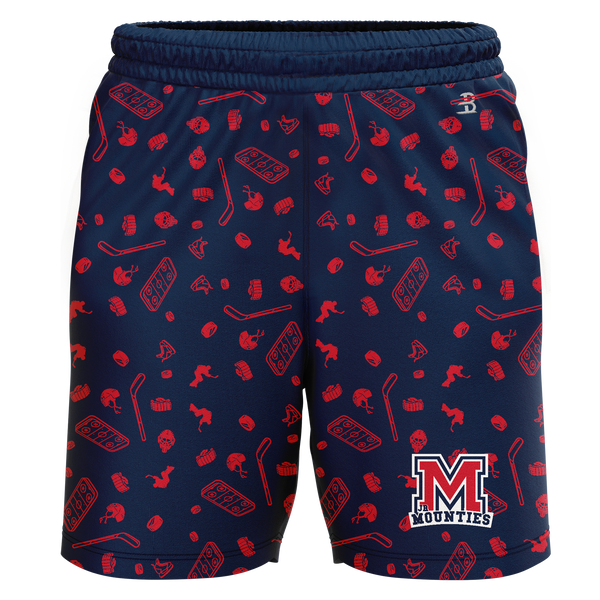 Jr. Mounties Adult Sublimated Pattern Shorts