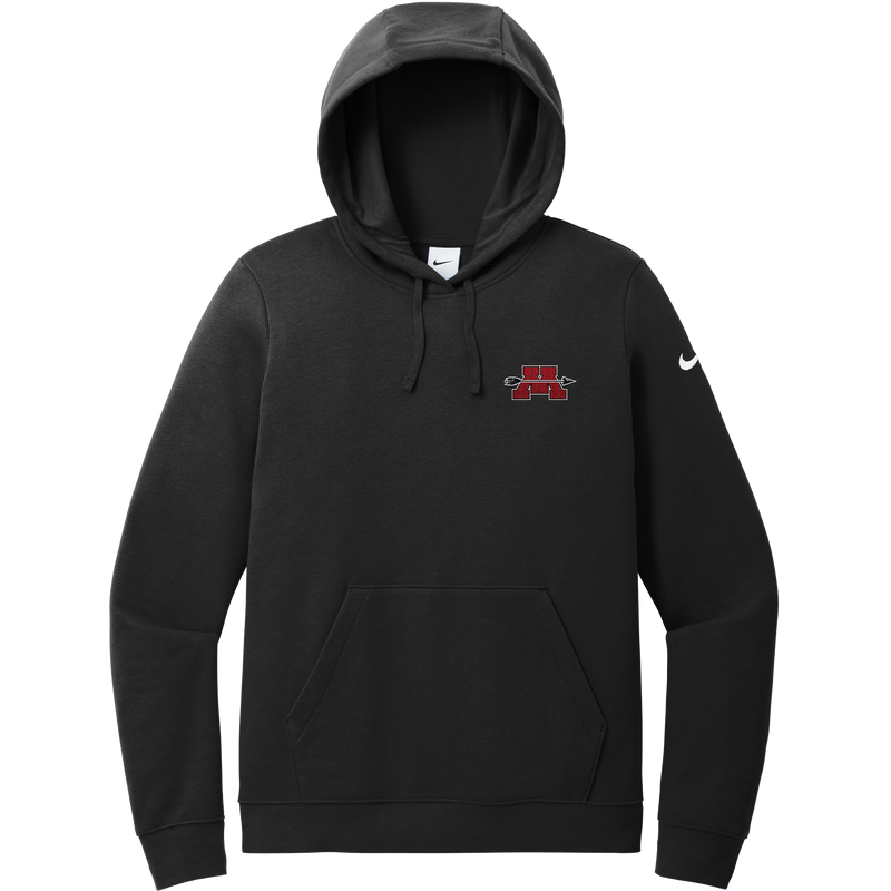 Mercer Arrows Nike Women's Club Fleece Sleeve Swoosh Pullover Hoodie
