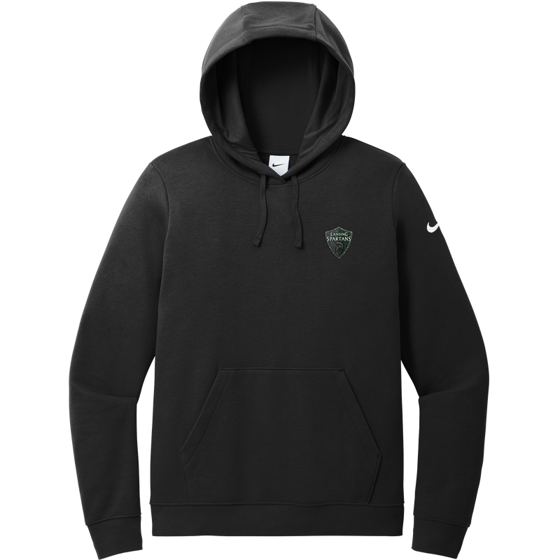 Lansing Spartans Nike Women's Club Fleece Sleeve Swoosh Pullover Hoodie