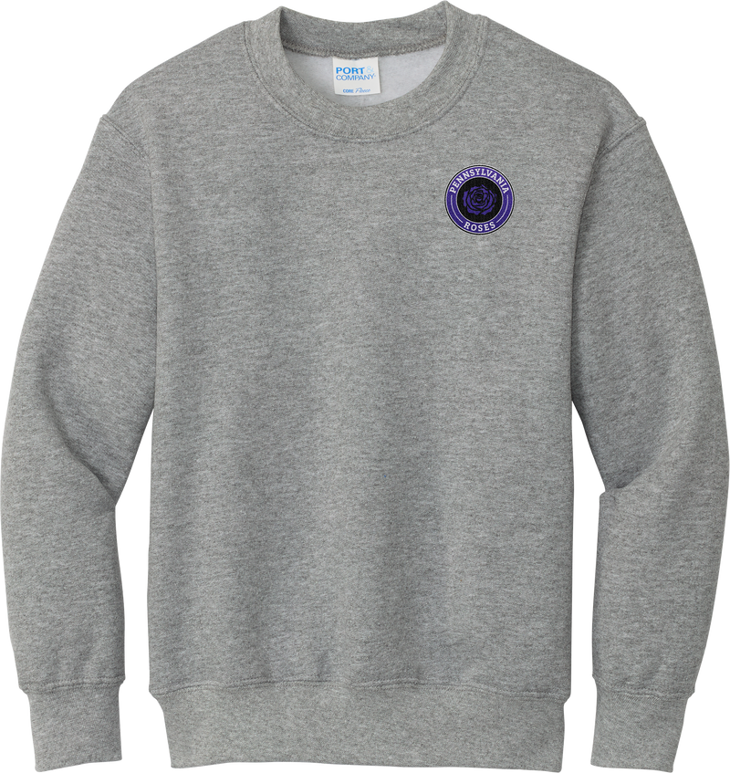 PA Roses Youth Core Fleece Crewneck Sweatshirt