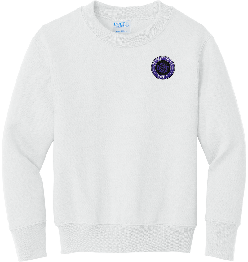 PA Roses Youth Core Fleece Crewneck Sweatshirt