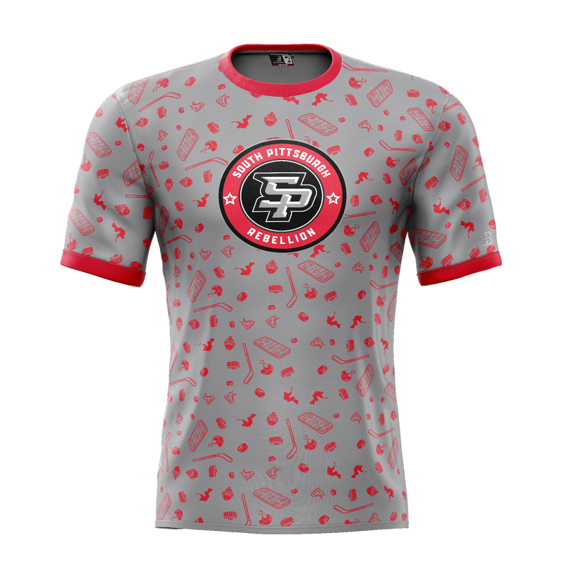 South Pittsburgh Rebellion Mites Youth Sublimated Pattern Tee