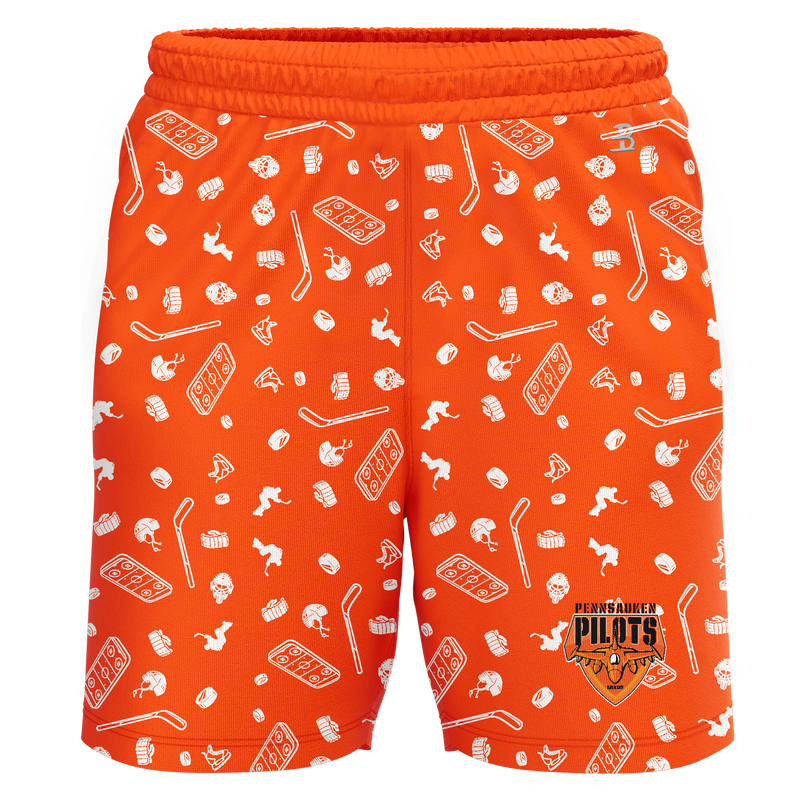 Pennsauken Pilots Youth Sublimated Pattern Shorts