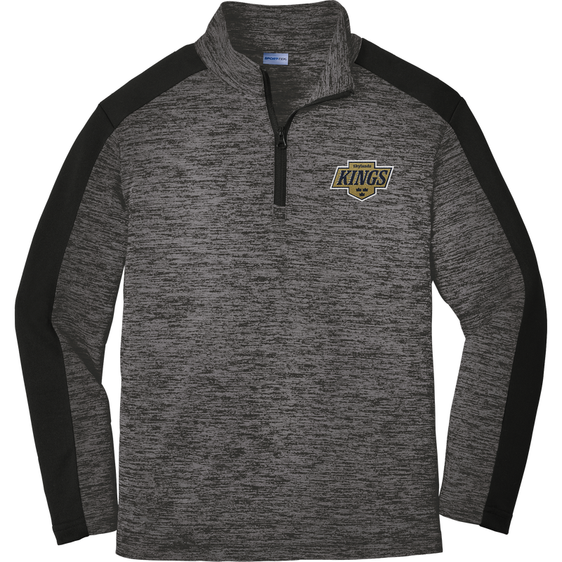 Skylands Kings Youth PosiCharge Electric Heather Colorblock 1/4-Zip Pullover